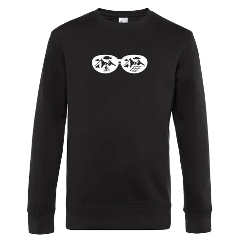 Fahrrad Biker Sonnenbrille Radfahrer Mountainbiker Sweat Männer King Crew Neck