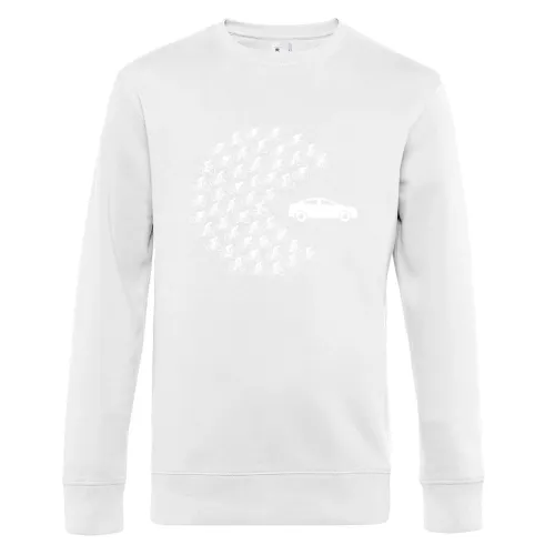 Fahrrad frisst Auto Sweat Männer King Crew Neck