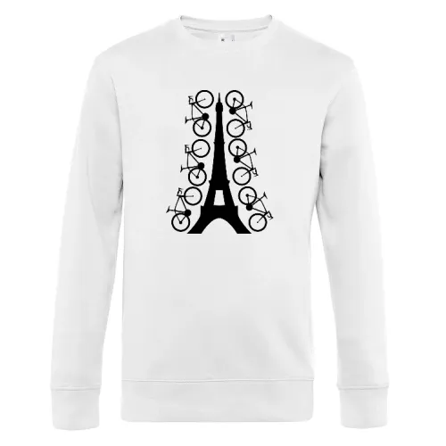 Fahrrad um Eifelturm in Paris Sweat Männer King Crew Neck