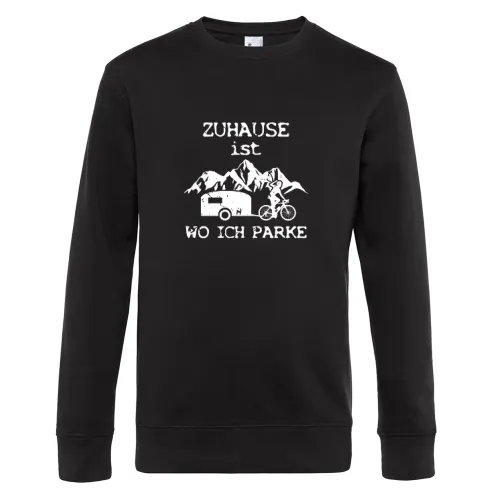 Fahrrad Wohnwagen Zuhause Ist Wo Ich Parke Männer Sweat