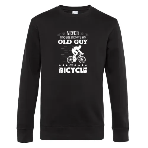 Fahrradfahren Rentner MTB Biker Alter Mann Spruch Sweat Männer King Crew Neck