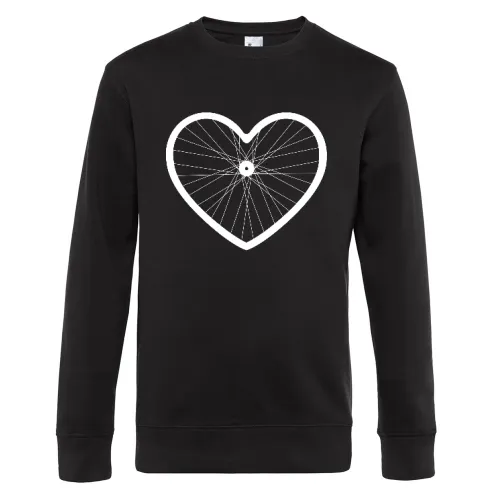 Fahrradfelge in Herzform Sweat Männer King Crew Neck