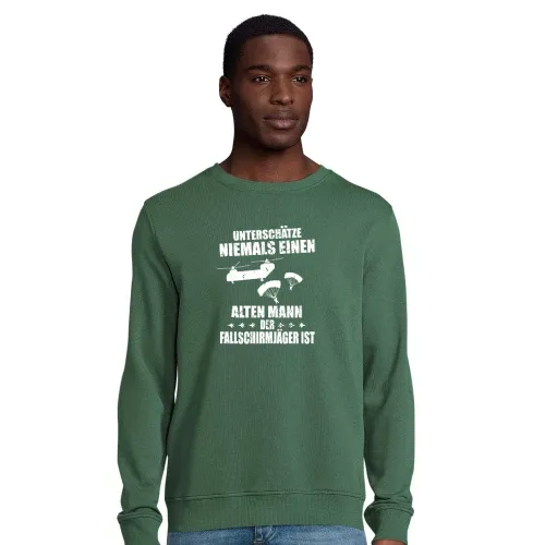 Fallschirmjäger Alter Mann Spruch Skydiver BW Männer Sweat
