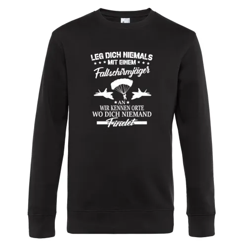 Fallschirmjäger Orte Spruch - BW Falli Geschenk Sweat Männer King Crew Neck