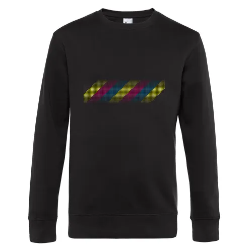 Farbige Punkte mit Verlauf Sweat Männer King Crew Neck
