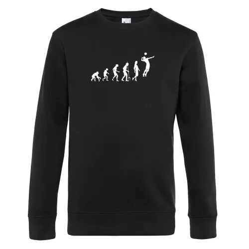 Faustball Athlet Evolution Fistball Faustballerin Sweat Männer King Crew Neck