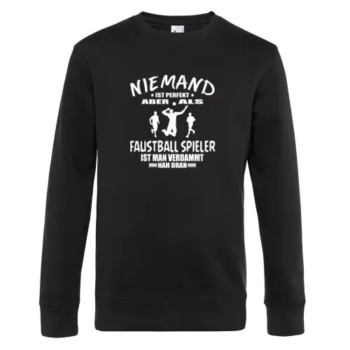Faustball Fistball Faustballer Ist Perfekt Spruch Sweat Männer King Crew Neck