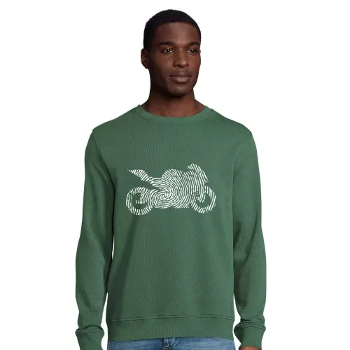 Fingerabdruck Motorrad Männer Sweat
