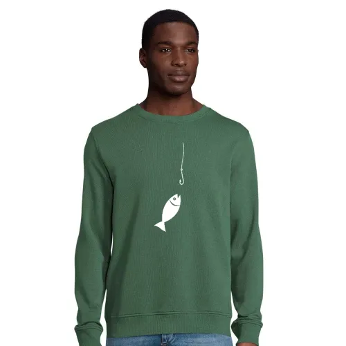 Fisch an der Angeln Männer Sweat
