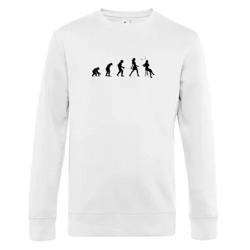 Flötenspielerin Evolution Flötenspieler Flöte Männer Sweat