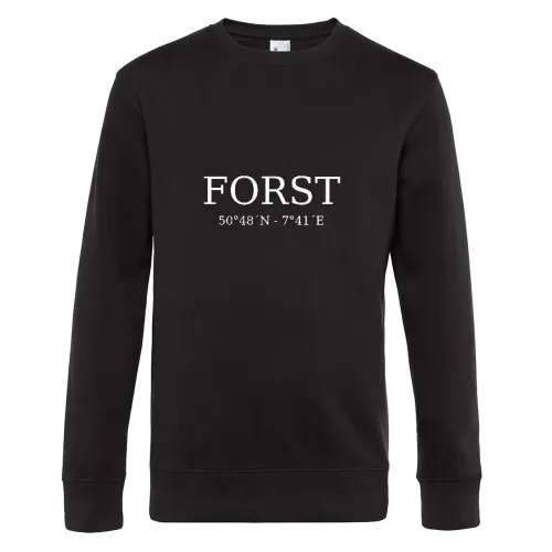 Forst Koordinaten Sweat Männer King Crew Neck