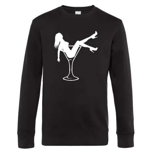 Frau im Glas Männer Sweat