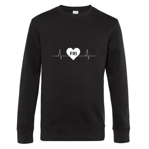 Friesland FRI Nummernschild Herzschlag Sweat Männer King Crew Neck
