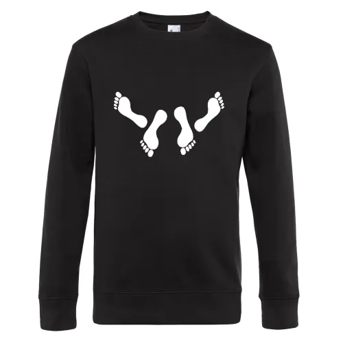 Fußabdruck Pärchen Männer Sweat