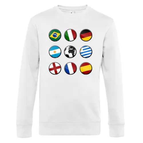 Fußball Weltmeister Titel Sweat Männer King Crew Neck