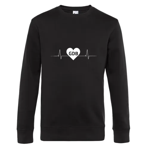 Gadebusch GDB Nummernschild Herzschlag Sweat Männer King Crew Neck