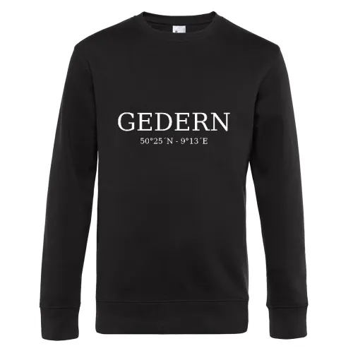 Gedern Koordinaten Sweat Männer King Crew Neck