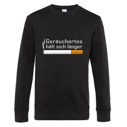 Geräuchertes hält sich länger Sweat Männer King Crew Neck