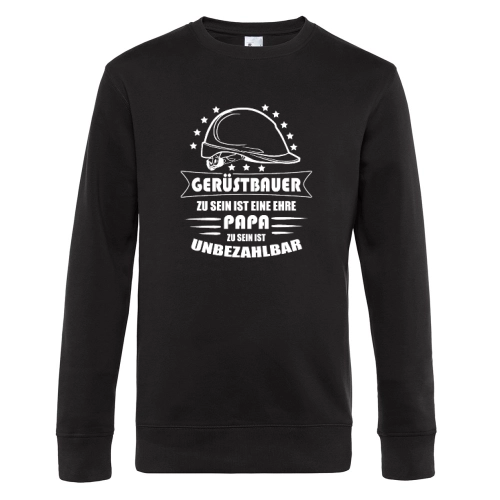 Gerüstbauer Papa Gerüstbau Vater Geschenk Sweat Männer King Crew Neck
