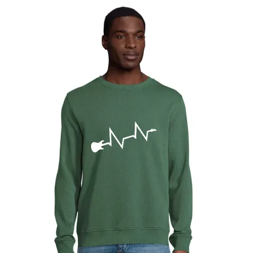 Gitarren Herzschlag Männer Sweat