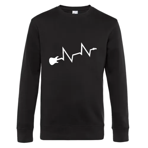Gitarren Herzschlag Männer Sweat