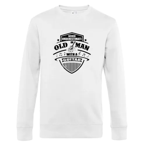 Gitarrist Old Man Gitarren Spieler Gitarrenlehrer Männer Sweat