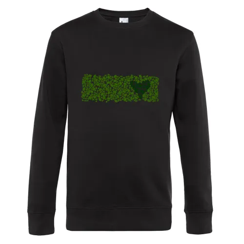 Grüne Hecke in Love Sweat Männer King Crew Neck