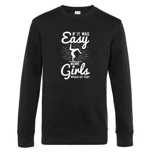 Gymnastik Turnerinnen Spruch Handstand Akrobatik Sweat Männer King Crew Neck