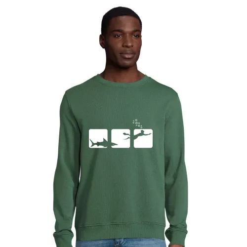 Hai jagt Taucher Männer Sweat
