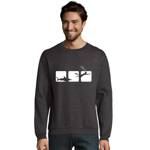 Hai jagt Taucher Männer Sweat