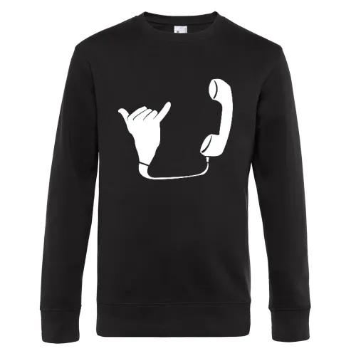 Handtelefon Sweat Männer King Crew Neck