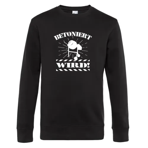 Handwerker Betonmischer Beton Betoniert Wird Motto Sweat