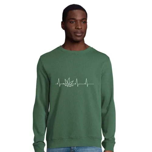 Herzschlag Cannabis Männer Sweat