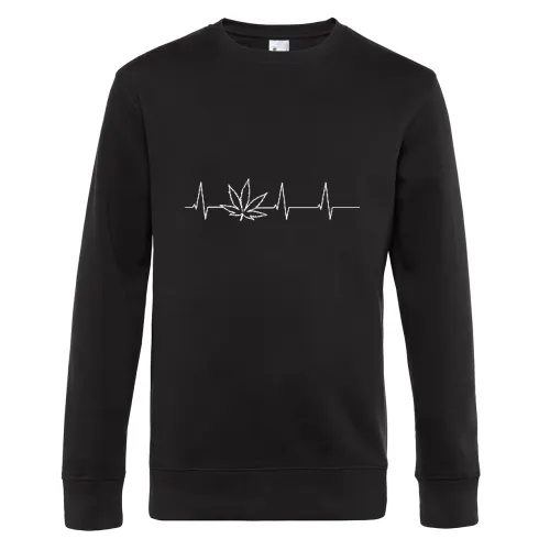 Herzschlag Cannabis Männer Sweat