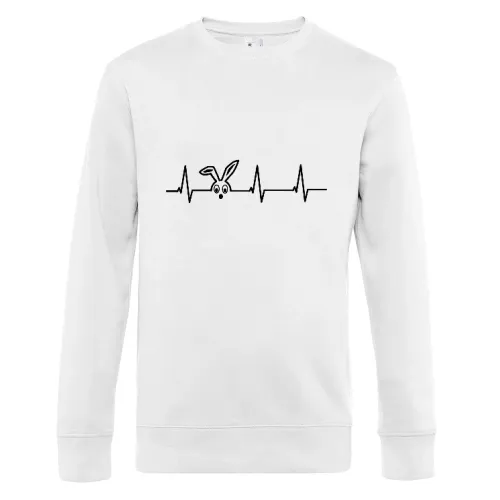 Herzschlag eines Hasen Sweat Männer King Crew Neck