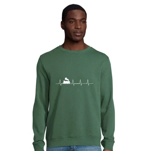 Herzschlag Eisenbahn Sweat Männer Comet Bio