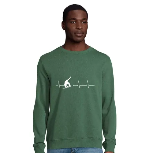 Herzschlag Snowboarder Sweat Männer Comet Bio
