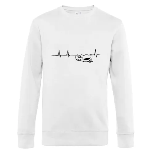 Herzschlag Taucher Sweat Männer King Crew Neck