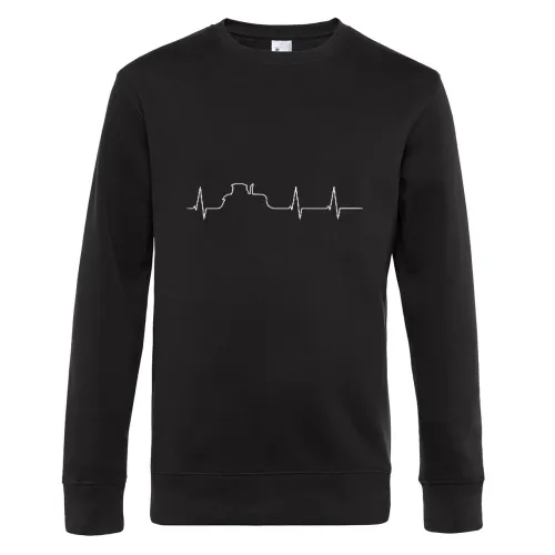 Herzschlag Traktor Männer Sweat