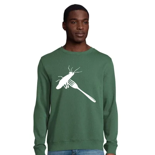 Heuschrecke auf Gabel Sweat Männer Comet Bio