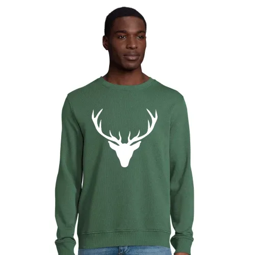 Hirschgeweih Männer Sweat