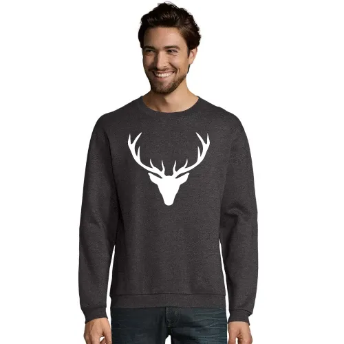 Hirschgeweih Männer Sweat