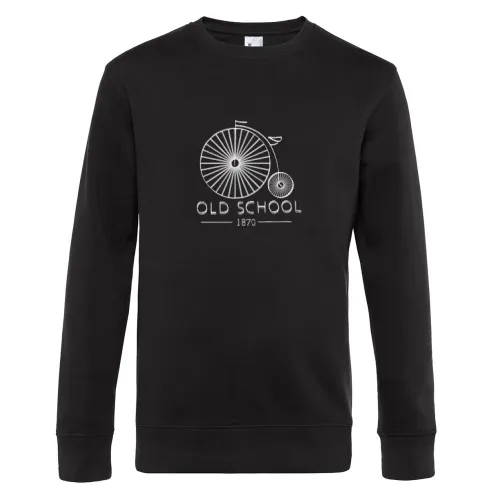 Hochrad Fahrrad Old School Sweat Männer King Crew Neck