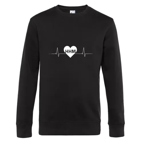 Hohenmölsen HHM Nummernschild Herzschlag Sweat Männer King Crew Neck
