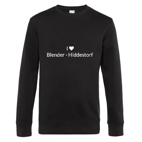I Love Blender - Hiddestorf Sweat Männer King Crew Neck