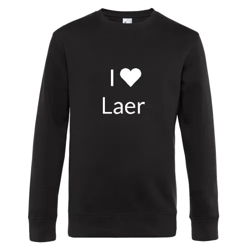 I Love Laer Sweat Männer King Crew Neck