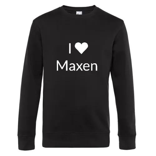 I Love Maxen Sweat Männer King Crew Neck