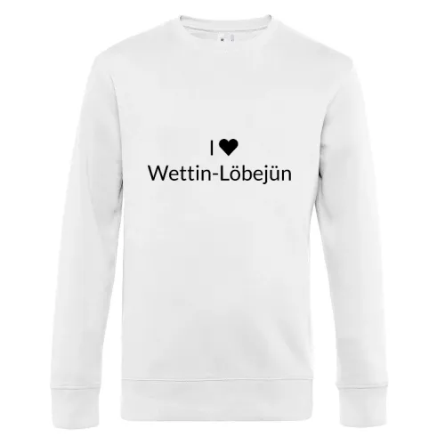 I Love Wettin-Löbejün  Sweat Männer King Crew Neck