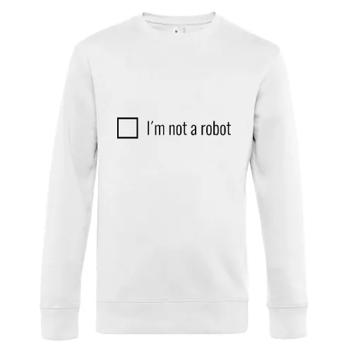 i m not a robot Sweat Männer King Crew Neck