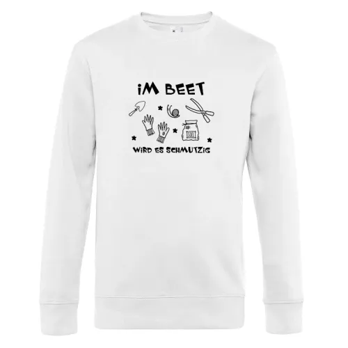 Im Beet Wird Es Schmutzig Lustiger Gärtner Spruch Sweat Männer King Crew Neck